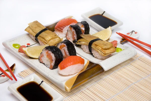 Sushi set for two. — Stock Photo, Image