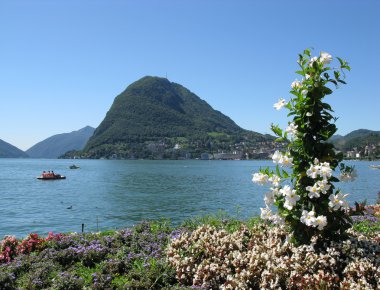 lake Lugano, İsviçre.