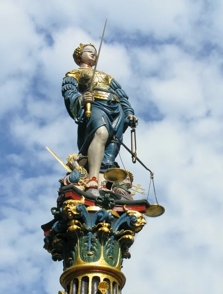 stock image Themis statue in Bern, Switzerland