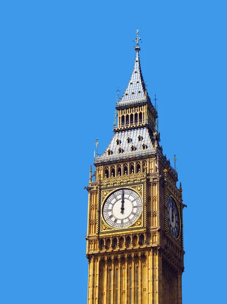 12 en punto en Big Ben, Londres — Foto de Stock