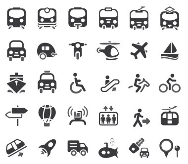 Transportation Vector Icons clipart