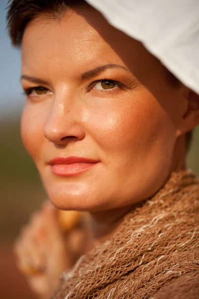 Beautiful Woman Close Up Portrait — Stock Photo, Image