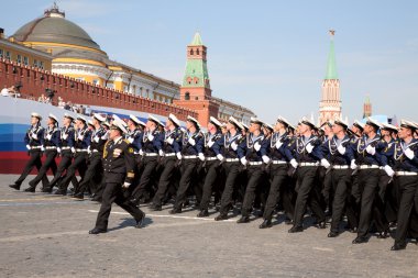 Baltic Admiral Ushakov Naval Institute cadets. clipart