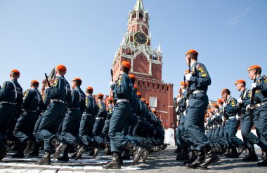 Rusya Sivil Savunma Bakanlığı'nın sivil savunma Akademisi öğrencileri