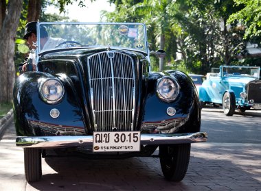 Morris Eight Series E on Vintage Car Parade clipart