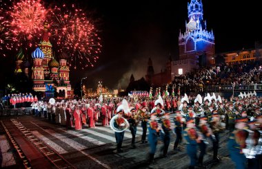 Participants of the International Military Music Festival ÒSpass