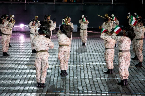 Международный фестиваль военной музыки "Спасская башня " — стоковое фото