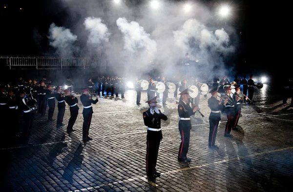 Международный фестиваль военной музыки "Спасская башня " — стоковое фото