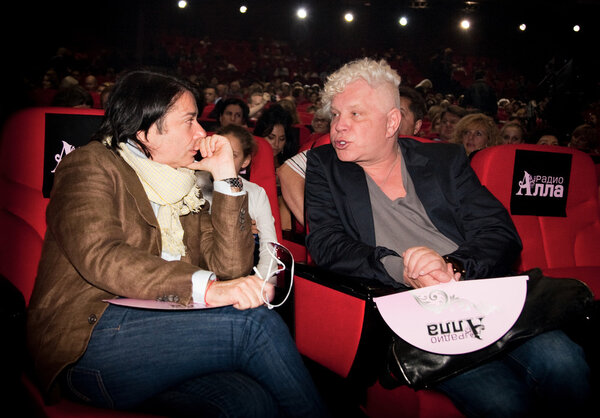 Russian fashion designer Valentin Yudashkin and Boris Moiseev.