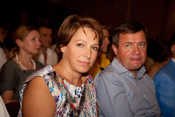 Daughter of former President Boris Yeltsin Tatyana Yumasheva wit — Stock Photo, Image