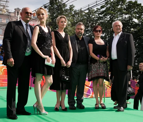 Nikita Mikhalkov, Louise Bourgoin, M. Mironova, Luc Besson, K. S — Stock Photo, Image