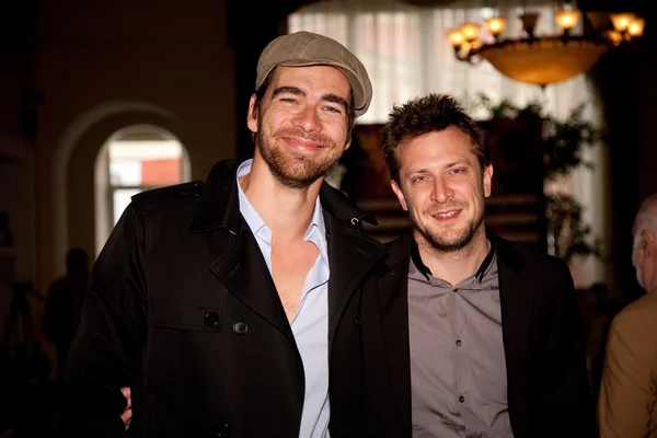 stock image French Actors Gilles Lemare and Laurent Couson.