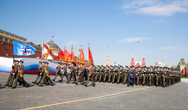 Participants of the Military Parade — Stock Photo, Image