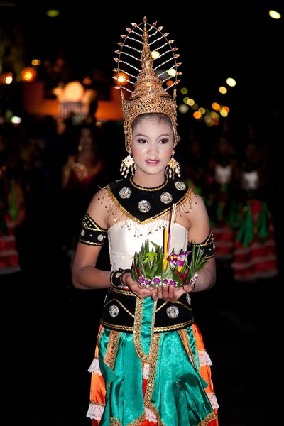 Loy krathong festivali — Stok fotoğraf