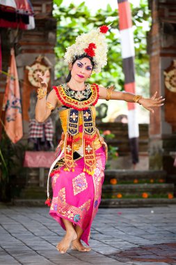 Barong Dancer. Bali, Indonesia clipart