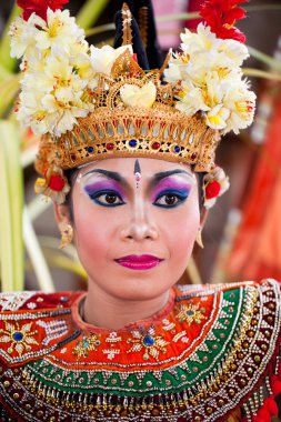 Barong Dancer. Bali, Indonesia clipart
