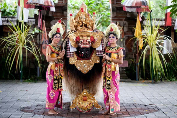 Barong χορευτές Μπαλί Ινδονησία — Φωτογραφία Αρχείου