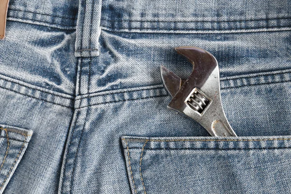 Трудове Жан кишені — стокове фото