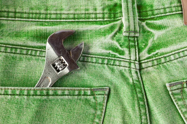 Трудове Жан кишені — стокове фото