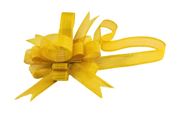 Golden gift bow — Stock Photo, Image