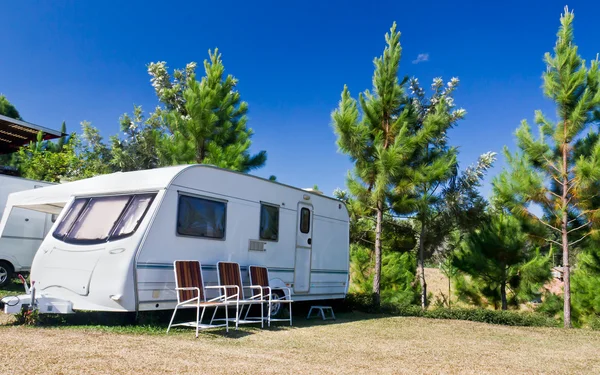 Caravans camping — Stock Photo, Image