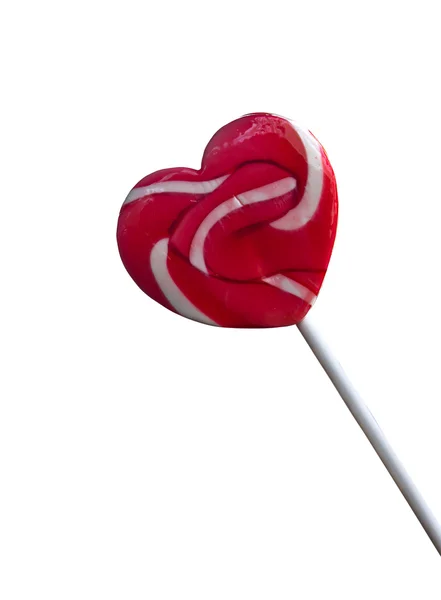 Coração de doces em um pau — Fotografia de Stock