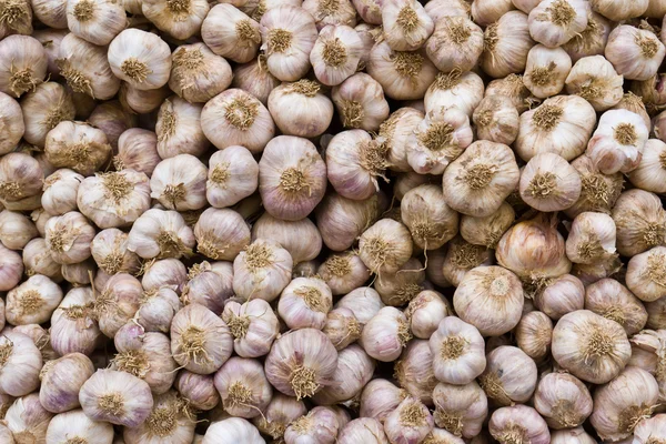 Garlic in market — Stock Photo, Image