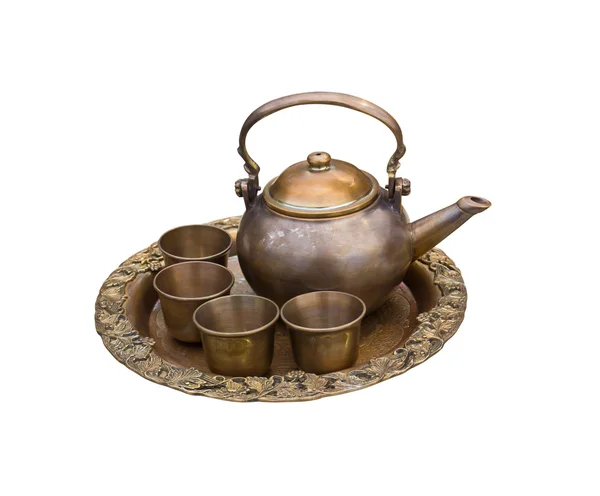 stock image Vintage tea pot set