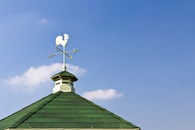 Rooster weather vane clipart