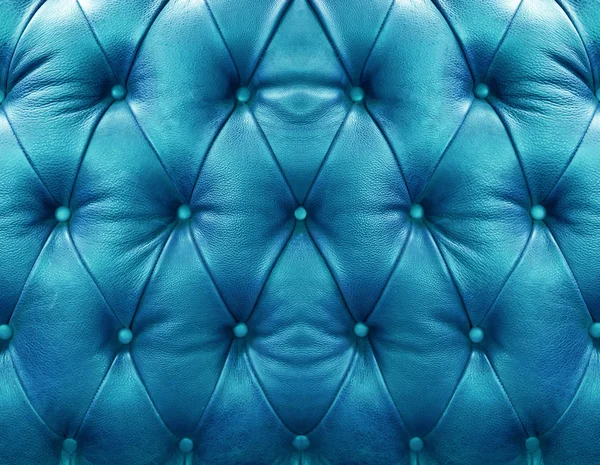 Blaues Polsterleder — Stockfoto