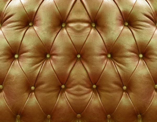 Złoty tapicerki skórzane — Zdjęcie stockowe