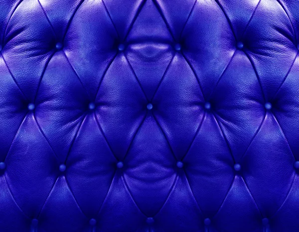 暗蓝色沙发革 — 图库照片