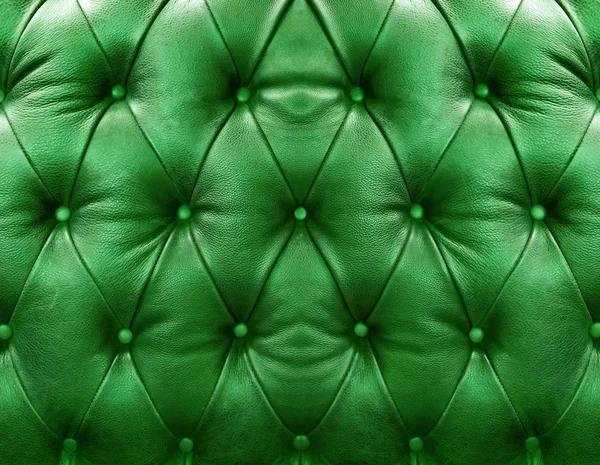 Green upholstery leather — Stock Photo, Image