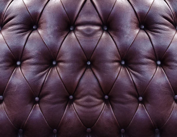 棕色沙发革 — 图库照片