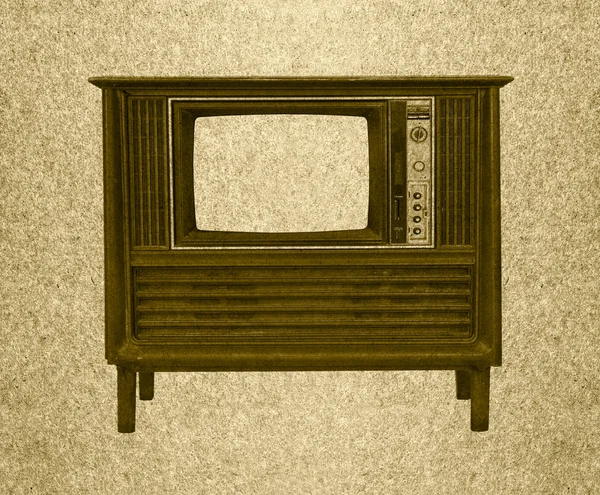 老式电视 — 图库照片