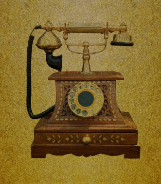 Telephone retro clipart