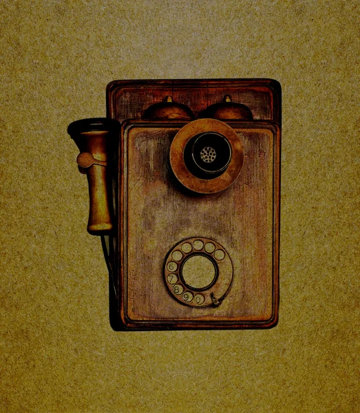 Телефон-ретро — стоковое фото
