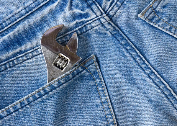 Tasca di jeans del lavoro — Foto Stock