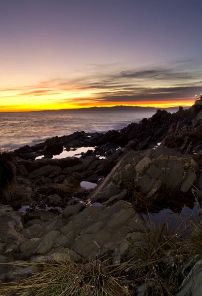 A costa de Nerve ao pôr-do-sol — Fotografia de Stock