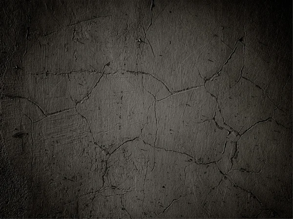 Muro di cemento scuro graffiato — Foto Stock