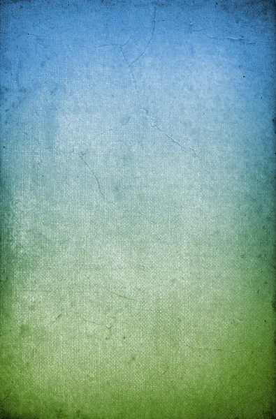 グラデーションの緑および青のヴィンテージ紙のテクスチャ — ストック写真