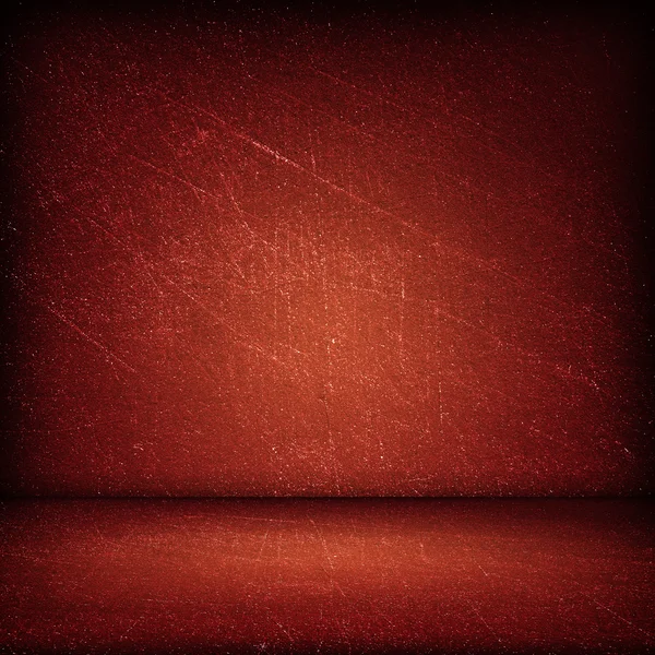 Κόκκινο τοίχο και εσωτερικό πάτωμα — Φωτογραφία Αρχείου