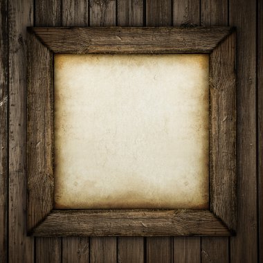 Wood frame with paper fill clipart