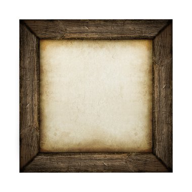 Wood frame with paper fill