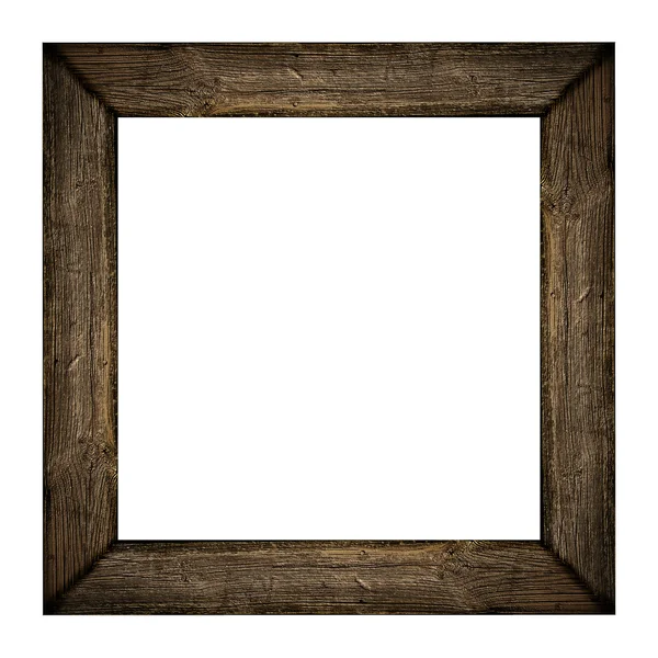 Dřevo prázdný rám — Stock fotografie