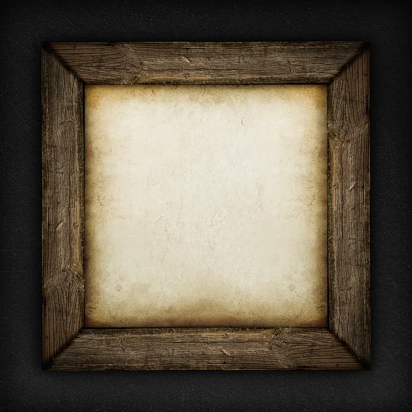 Wood frame with paper fill — Stock Photo, Image