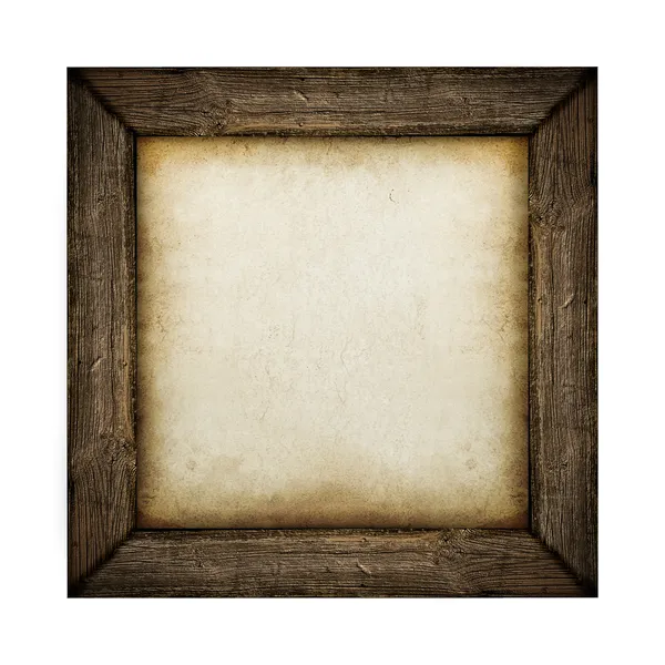 Dřevěný rám s výplní papír — Stock fotografie