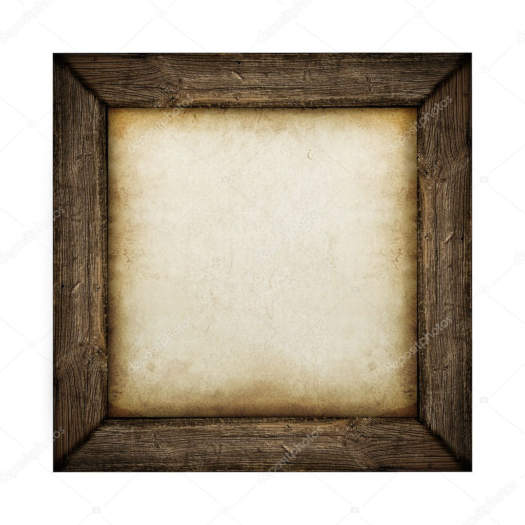 Wood frame with paper fill