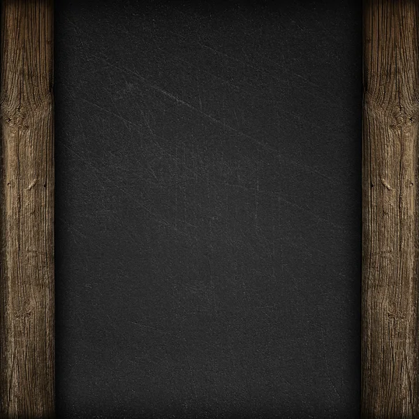 Czarne ściany z drewnianych paneli — Zdjęcie stockowe