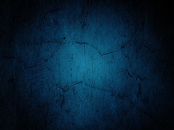 Grunge blauwe muur — Stockfoto